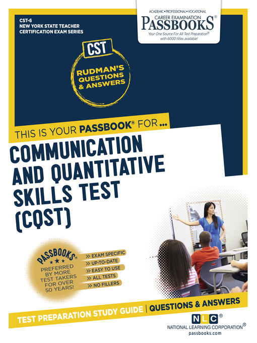 Title details for Communication and Quantitative Skills Test (CQST) by National Learning Corporation - Available